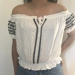 off the shoulder blouse